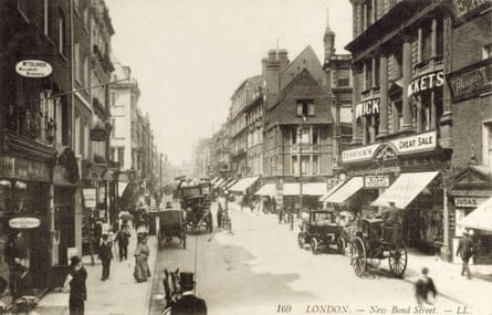Sepia image of Fenwick, New Bond Street, circa 1910