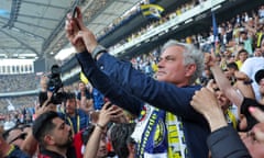 José Mourinho is unveiled as Fenerbahce’s new manager in front of thousands of supporters.