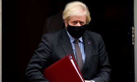 Britain’s Prime Minister Boris Johnson leaves Downing Street in London, Britain, January 27, 2021. 