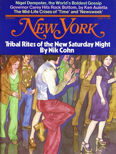 Tribal Rites of the New Saturday Night by Nik Cohn as featured on a 1976 New York magazine cover.