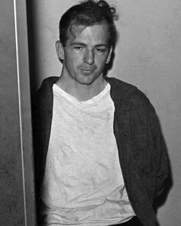 Lee Harvey Oswald in police custody shortly after being arrested for assassinating President John F Kennedy in Dallas in 1963.