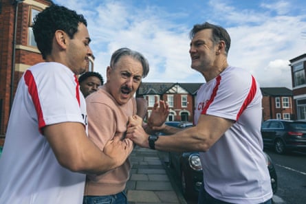 Alan Cumming, David Morrissey, Tyler Dobbs and Munya Mswaka in Tip Toe.