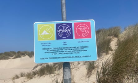 Beachside boards in Veere municipality