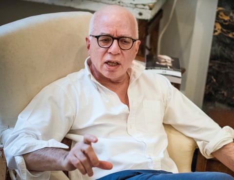 Writer Michael Wolff, author of Fire and Fury, at his home in New York City