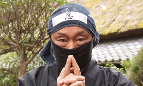 A ninja performer at the Ninja Museum in Iga, Japan