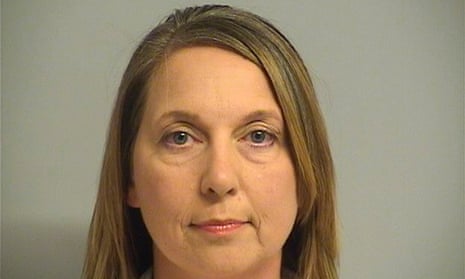 Tulsa police officer Betty Shelby, 42, was booked early Friday and in custody for 20 minutes.