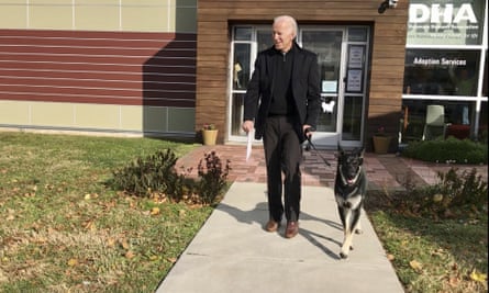 Joe Biden and his German shepherd Major