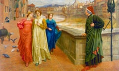 Love frustrated ... detail from Dante and Beatrice by Henry Holiday.