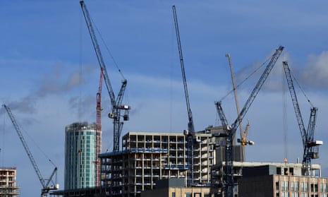 A new housing development in Nine Elms, south-west London