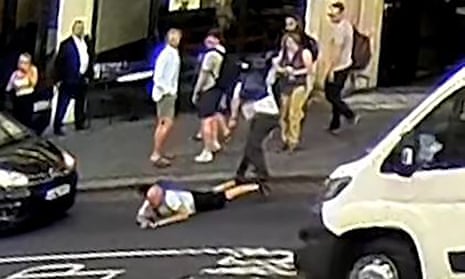 CCTV image of the incident in City of London.
