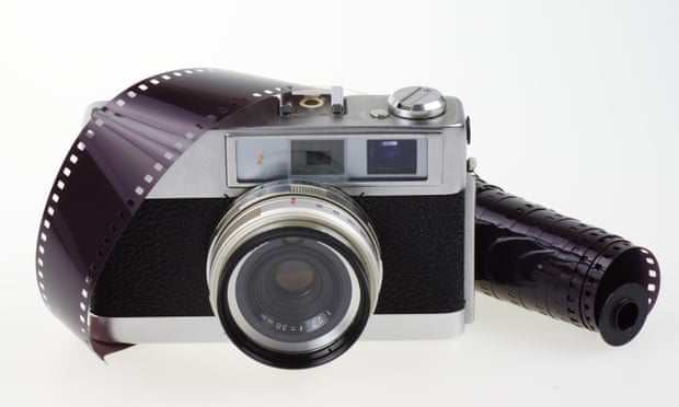 ‘I rarely leave the house without at least one of my film cameras’: a vintage rangefinder analogue camera.