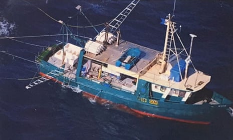 The fishing trawler Dianne, which capsized in central Queensland