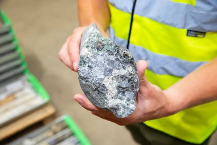 A sample of lithium-bearing Cornish rock.