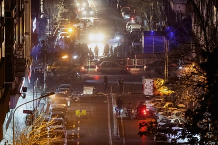 Street protests in Tehran on 8 January 2026.