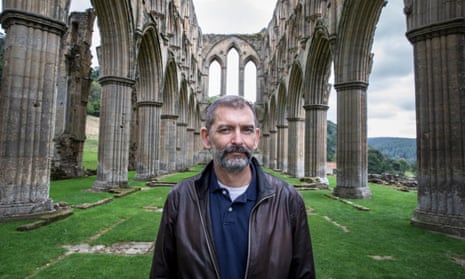 English Heritage historian Michael Carter at the Rievaulx Abbey in North Yorkshire.