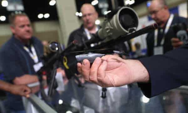 A nano drone at last month’s Border Security Expo in San Antonio, Texas.