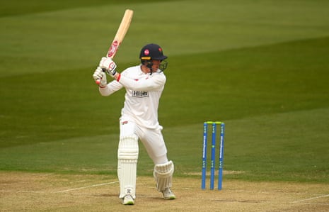 Keaton Jennings in flow for Lancashire against Somerset at Taunton.