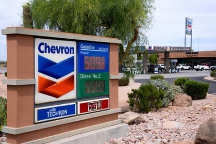 prices at a gas station