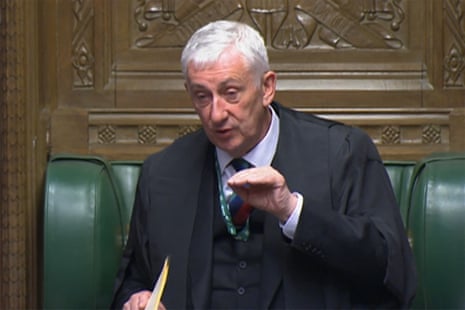Lindsay Hoyle in the chair today.