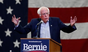 Bernie Sanders at a campaign rally in Mesquite, Texas