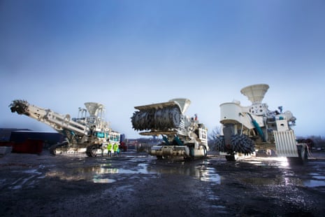 Vehicles used in a failed deep sea mining project off the coast of Papua New Guinea.