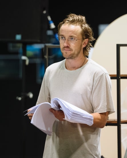 Tom Felton rehearses for 2:22 A Ghost Story.