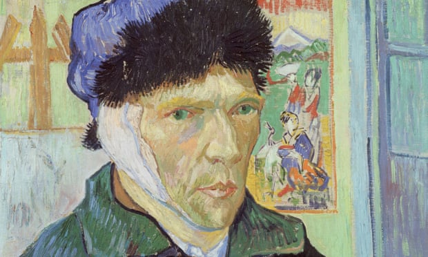 A detail of Vincent van Gogh’s 1889 Self-Portrait with Bandaged Ear.