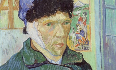 Self-portrait with bandaged ear, 1889, by Vincent van Gogh