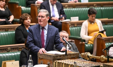 Keir Starmer speaks in the House of Commons, London, 23 January 2024.