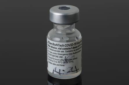 The first vial of Pfizer/BioNTech vaccine