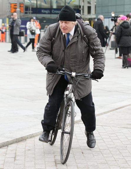 Bicycling Tory … Boris Johnson, when he was mayor of London.