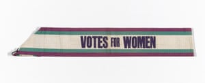Votes for Women sash (c. 1909), distributed by the Women’s Social and Political Union, London