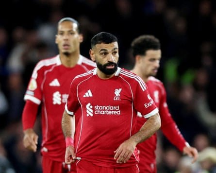 Mohamed Salah has not performed at the same standard as last season for Liverpool.