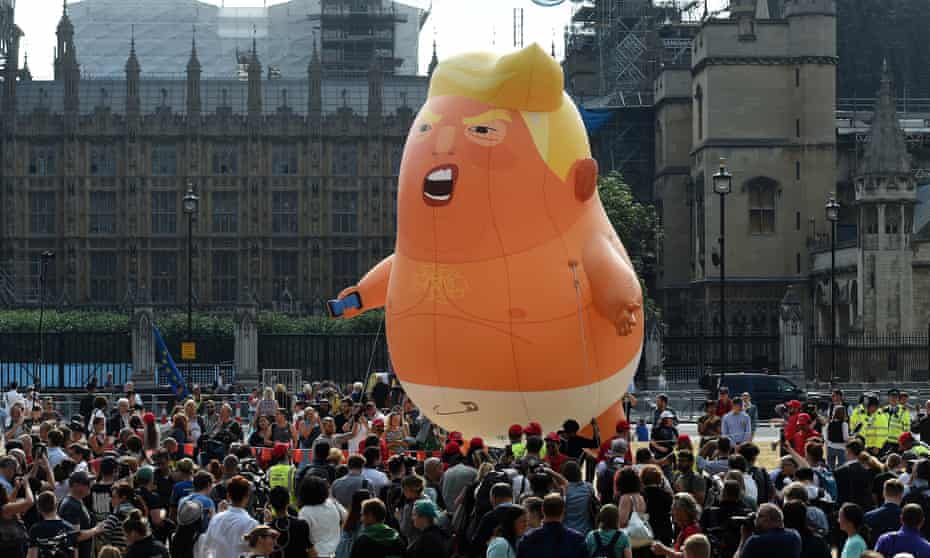 The Trump Baby balloon in Parliament Square, London, 13 July 2018.