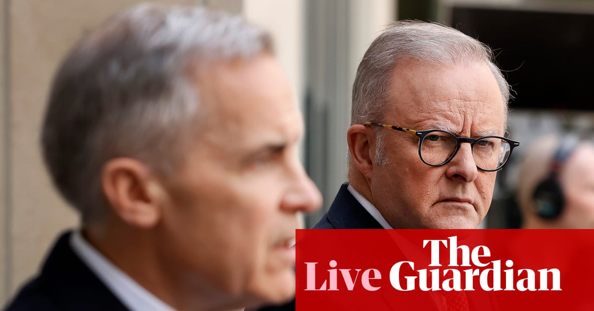 Australia politics live: Albanese and Carney agree action against Iran must end its nuclear weapons program ‘once and for all’