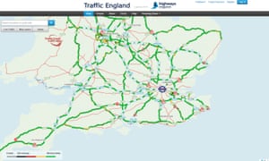 Highways England’s live road information.