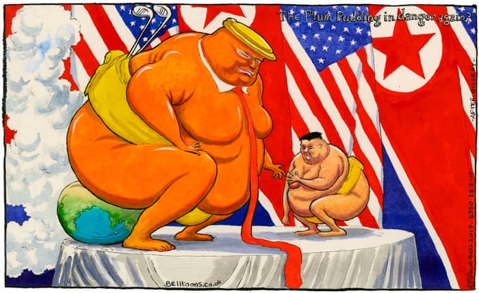 Steve Bell On Trump And Kim Jong Un S Second Summit Cartoon Opinion The Guardian