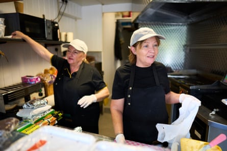 Nicole and Shazza at work