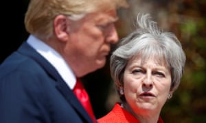 Donald Trump and Theresa May at Chequers