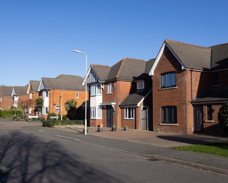 detached 21-century red brick homes