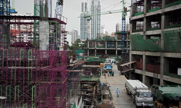A construction site in Bangkok, Thailand