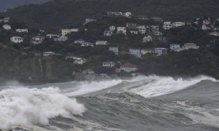 An Antarctic blast swept through New Zealand in June, whipping up waves as high as 6 metres near Wellington’s southern coast.