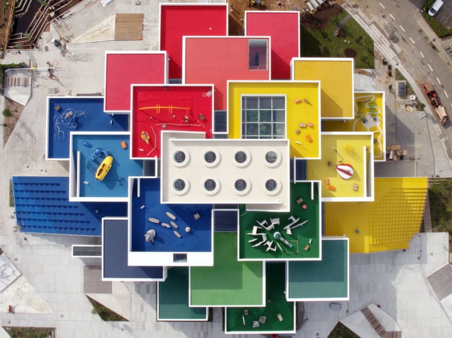 The Lego House from above.
