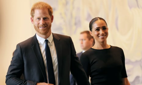 Prince Harry arrives with the Duchess of Sussex at the UN headquarters in New York last week.