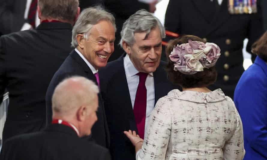 Tony Blair, left, and Gordon Brown