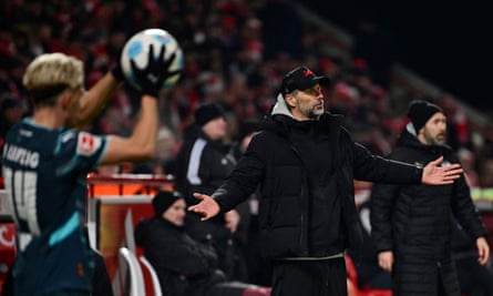 Marco Rose shows his dismay