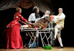 John Malkovich in The Giacomo Variations with Ingeborga Dapkunaite, Sophie Klussmann and Florian Boesch, 2011.