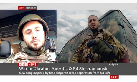 Taras Topolia, lead singer of Ukrainian band Antytila spoke to the BBC News about his band’s collaboration with Ed Sheeran.
