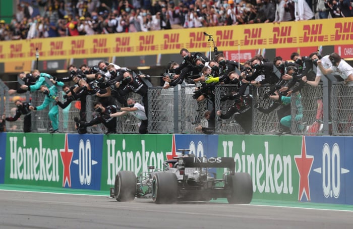 F1 Hamilton Surpasses Schumacher With Victory At Portuguese Grand Prix As It Happened Sport The Guardian