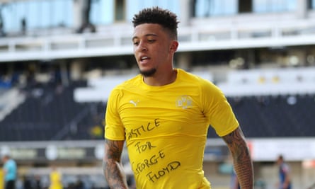 Absolute Joke Jadon Sancho Reacts After Being Fined For Home Haircut Borussia Dortmund The Guardian